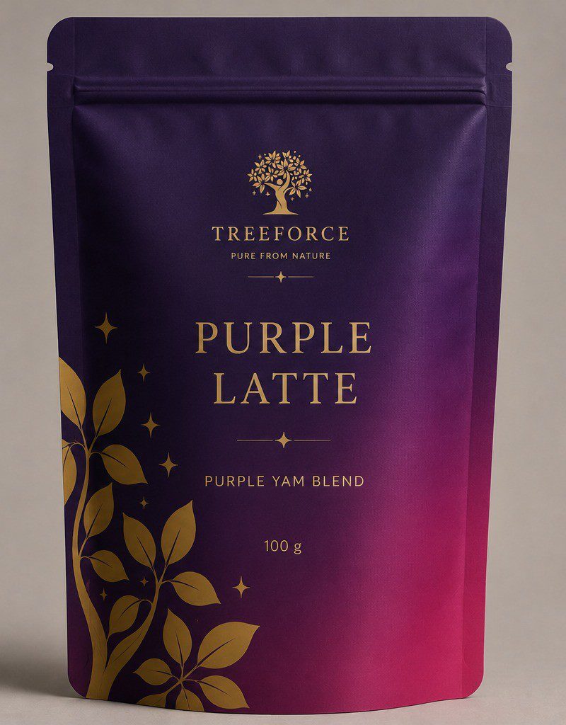 PURPLE LATTE – Ube Latte mit echter Ube-Yamswurzel und Bourbon-Vanille